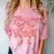 Senior Twenty Twenty-Six Coquette Graduation Class Of 2026 Comfort Color Blast T-Shirt Clay