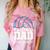 Senior Volleyball Dad Class Of 2025 Graduation Graduate Comfort Color Blast T-Shirt Clay