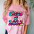 Senior Year 2022 Class Of 2022 Graduation Tie Dye Groovy Comfort Color Blast T-Shirt Clay