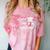 She Came She Saw She Mastered Graduation Comfort Color Blast T-Shirt Clay