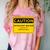 A Simple Yellow Warning Sign For Introvert Comfort Color Blast T-Shirt Clay