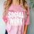 Social Work Graduate TShirt College Graduation Comfort Color Blast T-Shirt Clay