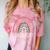 Sociologist Sociology Teacher Graduation Rainbow Comfort Color Blast T-Shirt Clay
