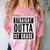 Straight Outta 1st Grade First Graduate Graduation Student Comfort Color Blast T-Shirt Clay