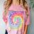 Straight Outta 5th Grade Class Of 2022 School Graduation Comfort Color Blast T-Shirt Clay