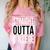 Straight Outta College Movie Parody Graduation Comfort Color Blast T-Shirt Clay
