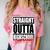 Straight Outta High School Class Of 2023 Graduation Comfort Color Blast T-Shirt Clay