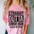 Straight Outta Junior High Graduation Class Of 2018 Comfort Color Blast T-Shirt Clay