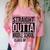 Straight Outta Middle School Graduation Shirt Class Of 2022 Comfort Color Blast T-Shirt Clay