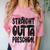 Straight Outta Preschool Graduation Cap Gown 2022 Cute Comfort Color Blast T-Shirt Clay