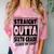 Straight Outta Sixth Grade Class Of 2019 Graduation Comfort Color Blast T-Shirt Clay