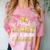 Super Proud Little Cousin Of 2025 Graduate Graduation Family Comfort Color Blast T-Shirt Clay