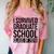 I Survived Graduate School Class Of 2018 Graduation Comfort Color Blast T-Shirt Clay