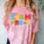 Team Pre-K Shirt Teacher Boy Girl Back To School Graduation Comfort Color Blast T-Shirt Clay