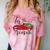 Tis The Season Holiday Nostalgia Red Truck Comfort Color Blast T-Shirt Clay