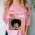 Unapologetically MSW-Ish Student Graduation Afro Comfort Color Blast T-Shirt Clay