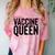 Vaccine Queen Nursing Graduation Shirt Comfort Color Blast T-Shirt Clay