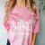 Women's Class Of 2026 Senior Graduation School College Comfort Color Blast T-Shirt Clay