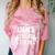 Women's Liam Personalized Name Sports Fan Birthday Graduation Comfort Color Blast T-Shirt Clay