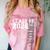 Women's Senior Class Of 2026 Graduation Year High School & College Comfort Color Blast T-Shirt Clay