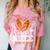 Women's Senior Niece Class Of 2026 Basketball Graduation Heart Comfort Color Blast T-Shirt Clay