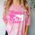Wrestling Senior Mom Wrestling Senior 2026 Graduation Comfort Color Blast T-Shirt Clay