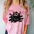 Yk2 Grunge Scary Cat With Tail Tomboy 90s Nostalgia Indie Premium Tri-Blend Comfort Color Blast T-Shirt Clay