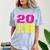 2018 Big Neon Numbers For The New Year Or Graduation Comfort Color Blast T-Shirt Ocean