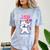 2021 Kindergarden Graduation Celebration Dapping Cat For Men Women Kids Comfort Color Blast T-Shirt Ocean