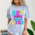 80's Vibe Retro Style Cassette Tape Nostalgia 1980s Party Comfort Color Blast T-Shirt Ocean