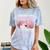 8th Grade Graduation Anime 2024 Graduate Middle School Girls Comfort Color Blast T-Shirt Ocean