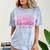 Advocate Support Empower Groovy Social Worker Graduation MSW Comfort Color Blast T-Shirt Ocean