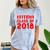 & Red Class Of 2018 Senior Graduation T Shirt Comfort Color Blast T-Shirt Ocean