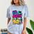 Back To The 90s Nostalgia Cassette Game Console Boombox Comfort Color Blast T-Shirt Ocean