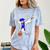 Basketball Dabbing Shirt Senior Graduation Him Her Comfort Color Blast T-Shirt Ocean
