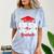 Big Sis Of a 2025 Graduate Class Senior Graduation Grad 25 Comfort Color Blast T-Shirt Ocean