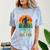 Bigfoot Introvert People Not A Big Fan Retro Sasquatch Comfort Color Blast T-Shirt Ocean