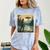 Bigfoot Sasquatch Alien Spaceship UFO Introvert Bruh Comfort Color Blast T-Shirt Ocean
