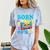 Born In The 80's But 90's Made Me Nostalgia Cassette Tape Comfort Color Blast T-Shirt Ocean
