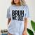 Bruh We Out 8th Graders Eighth Grade Graduation Class 2026 Comfort Color Blast T-Shirt Ocean