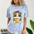 Bulldog Anime Pup Graduation Comfort Color Blast T-Shirt Ocean