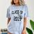 Class Of 2019-High School College University GRADUATION Comfort Color Blast T-Shirt Ocean
