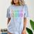 Class Of 2019 High School Graduation Date Graduate Comfort Color Blast T-Shirt Ocean