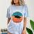 Class Of 2021 Done Senior Graduation Retro Sunset Comfort Color Blast T-Shirt Ocean