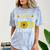 Class Of 2021 Senior Graduation Sunflower Comfort Color Blast T-Shirt Ocean