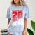Class Of 2024 High School Senior Graduation Red Sports Style Comfort Color Blast T-Shirt Ocean