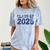 Class Of 2025 Grow With Me Future Graduation Year Comfort Color Blast T-Shirt Ocean