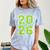 Class Of 2026 Graduation Varsity Lime Green Letters Comfort Color Blast T-Shirt Ocean
