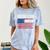 Class Of 2026 Senior Back To School American Flag Graduation Comfort Color Blast T-Shirt Ocean