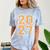 Class Of 2027 Graduation Varsity Orange On The Back Premium Tri-Blend Comfort Color Blast T-Shirt Ocean